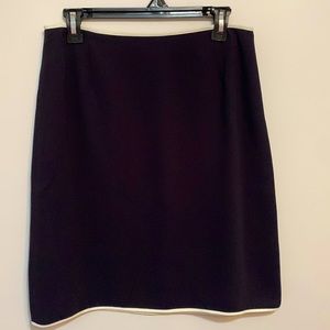 Black with white trim Tristan & Iseut skirt.